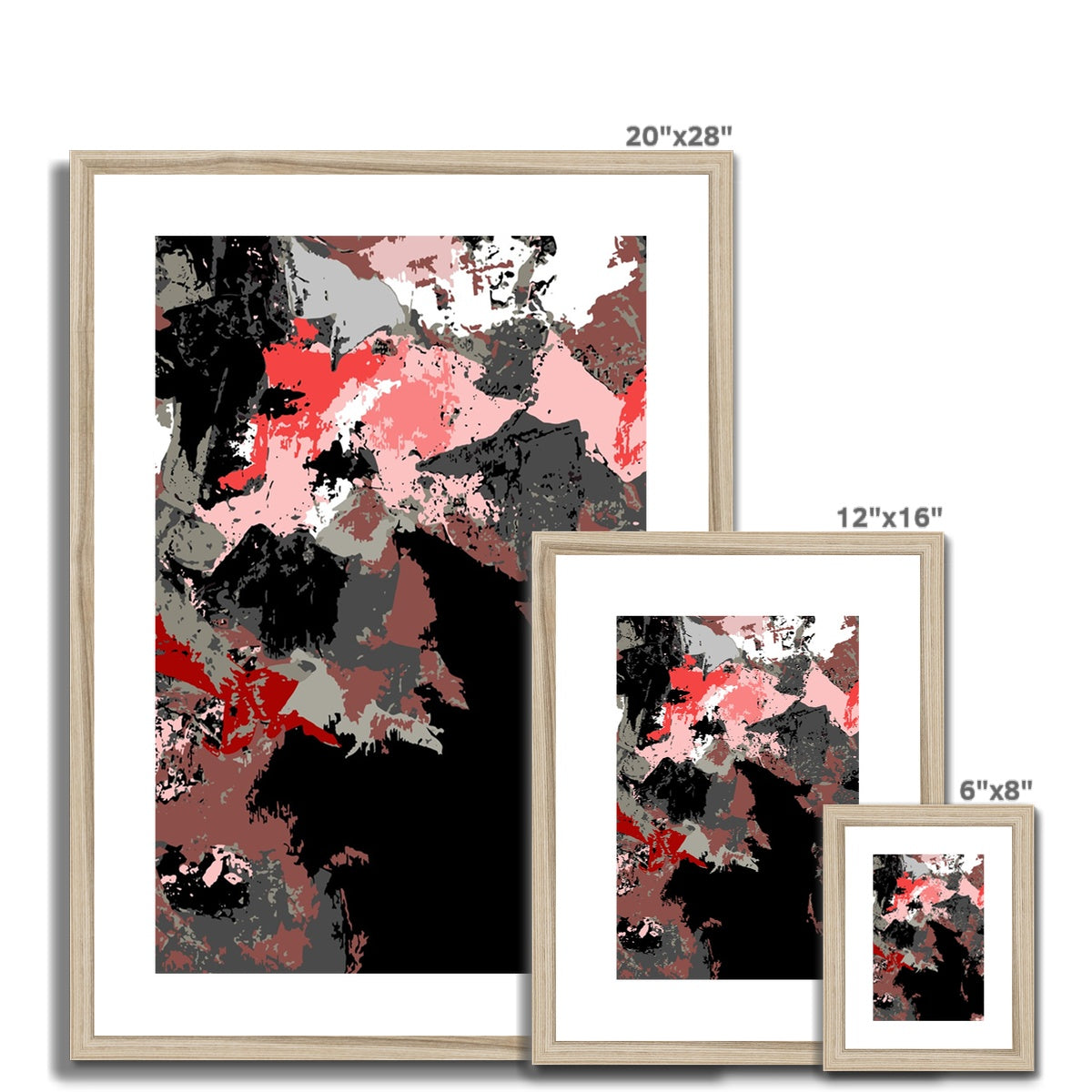 Framed Graphic Art Print, White Mat - 6x8, 8x12, 11x14, 12x16, 16x20, 18x24, 20x28 inches | FPV-1190-7692
