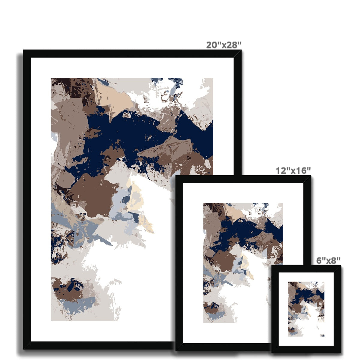 Framed Graphic Art Print, White Mat - 6x8, 8x12, 11x14, 12x16, 16x20, 18x24, 20x28 inches | FPV-1160-7692