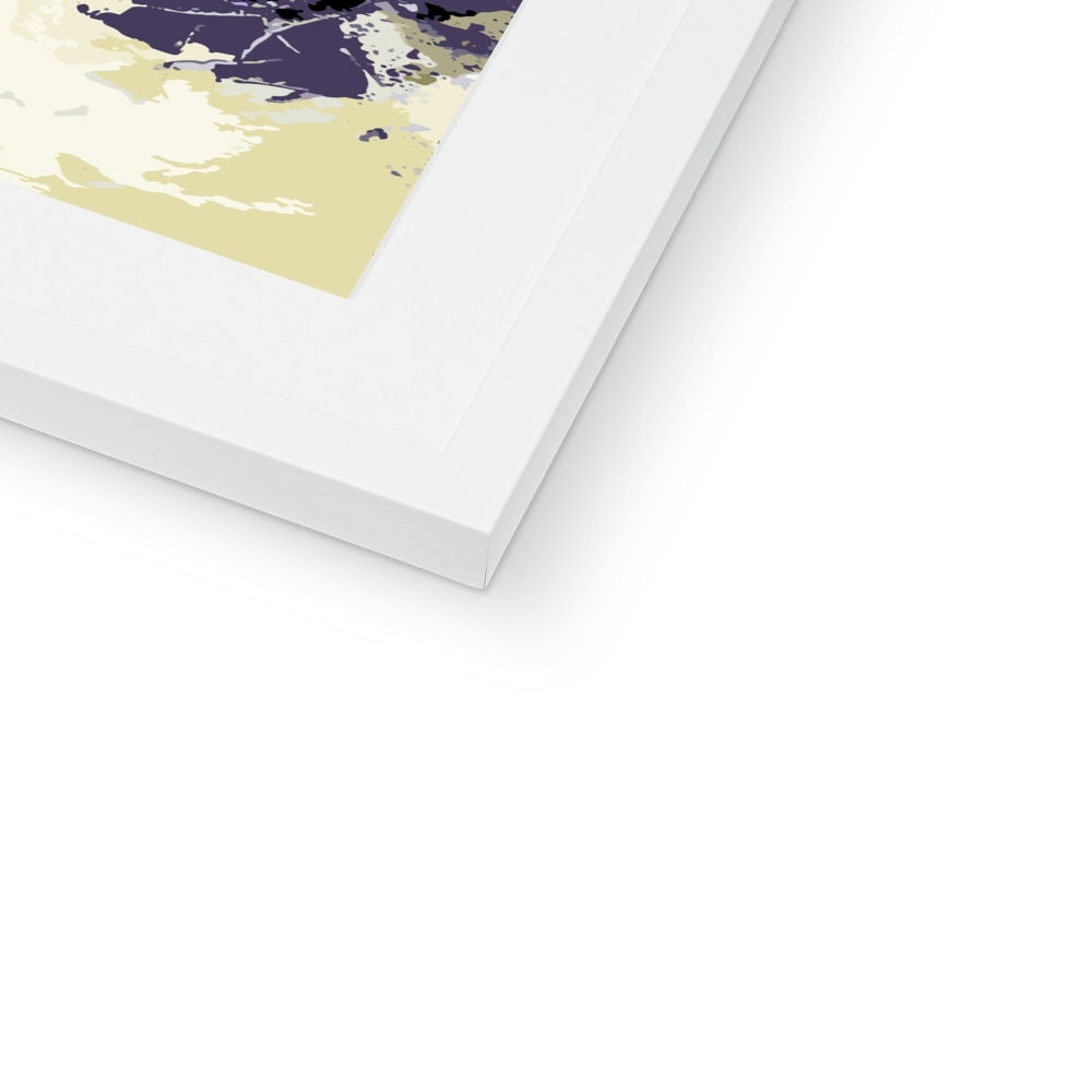 Framed Graphic Art Print, White Mat - 8x8 12x12 16x16 20x20 24x24 28x28 inches | FPS-1260-7693