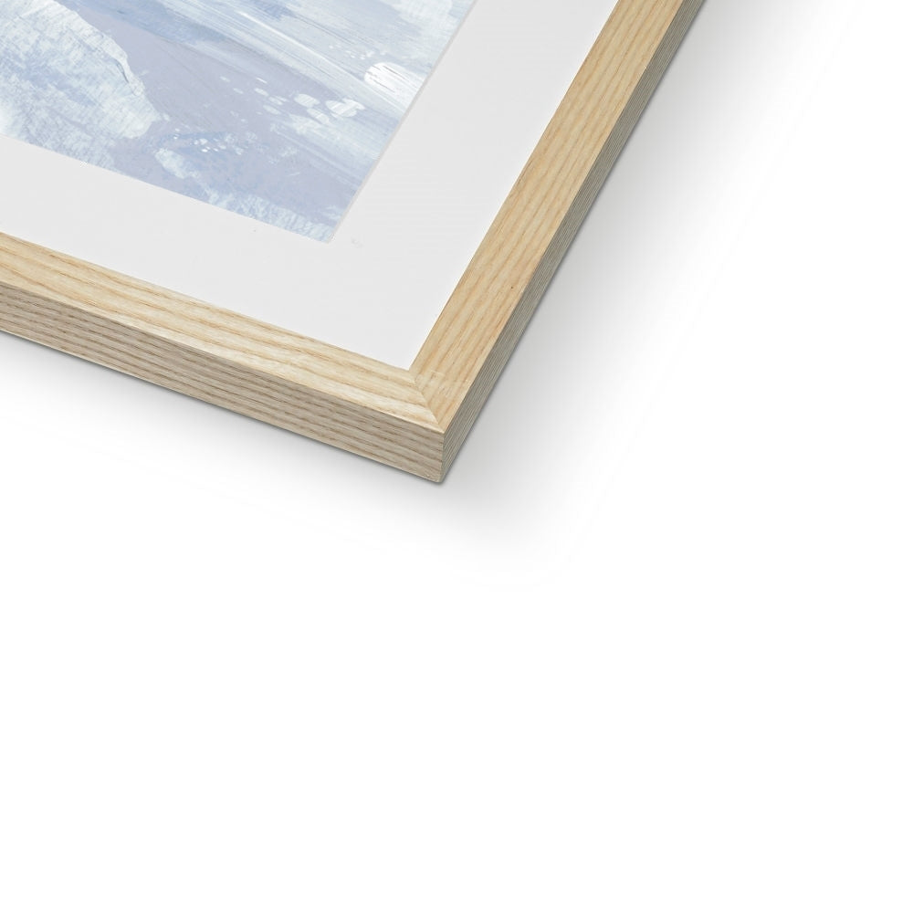 Framed Fine Art Print, White Mat - 8x8 12x12 16x16 20x20 24x24 28x28 inches | Heron Pair in Acrylic, FPS-1020-002