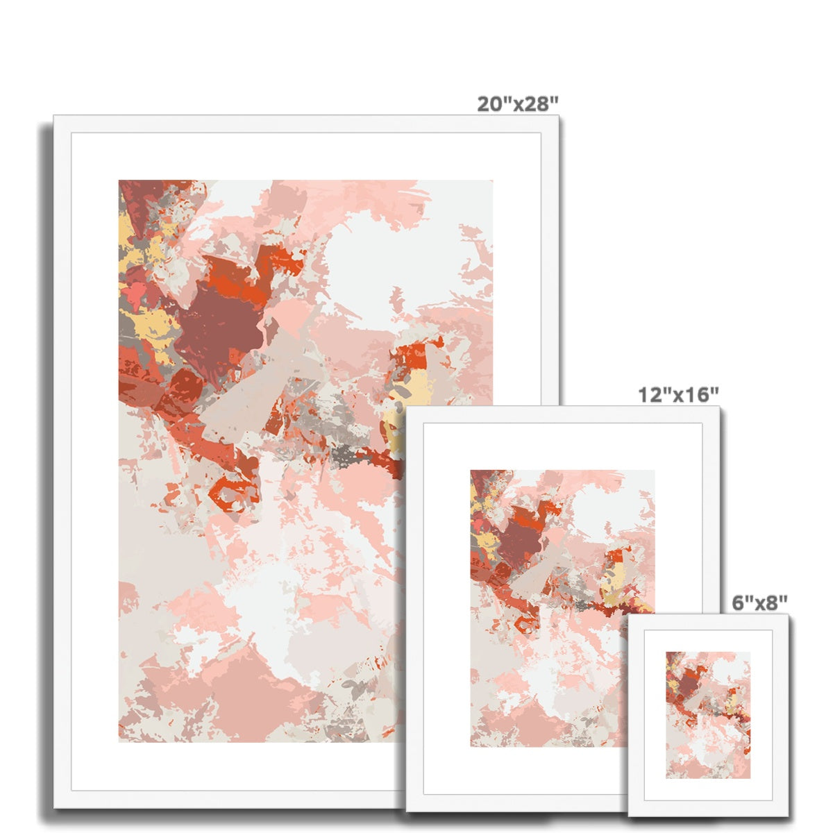 Framed Graphic Art Print, White Mat - 6x8, 8x12, 11x14, 12x16, 16x20, 18x24, 20x28 inches | FPV-1130-7698