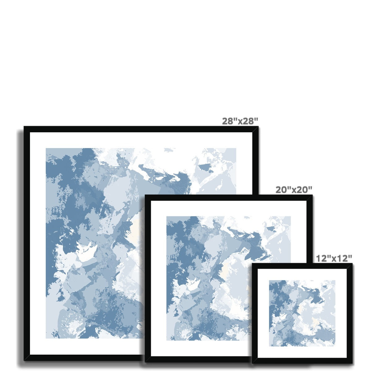 Framed Graphic Art Print, White Mat - 8x8 12x12 16x16 20x20 24x24 28x28 inches | FPS-1230-7691