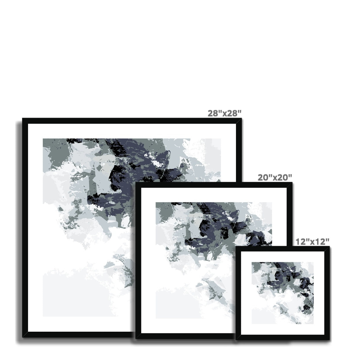 Framed Graphic Art Print, White Mat - 8x8 12x12 16x16 20x20 24x24 28x28 inches | FPS-1210-7693