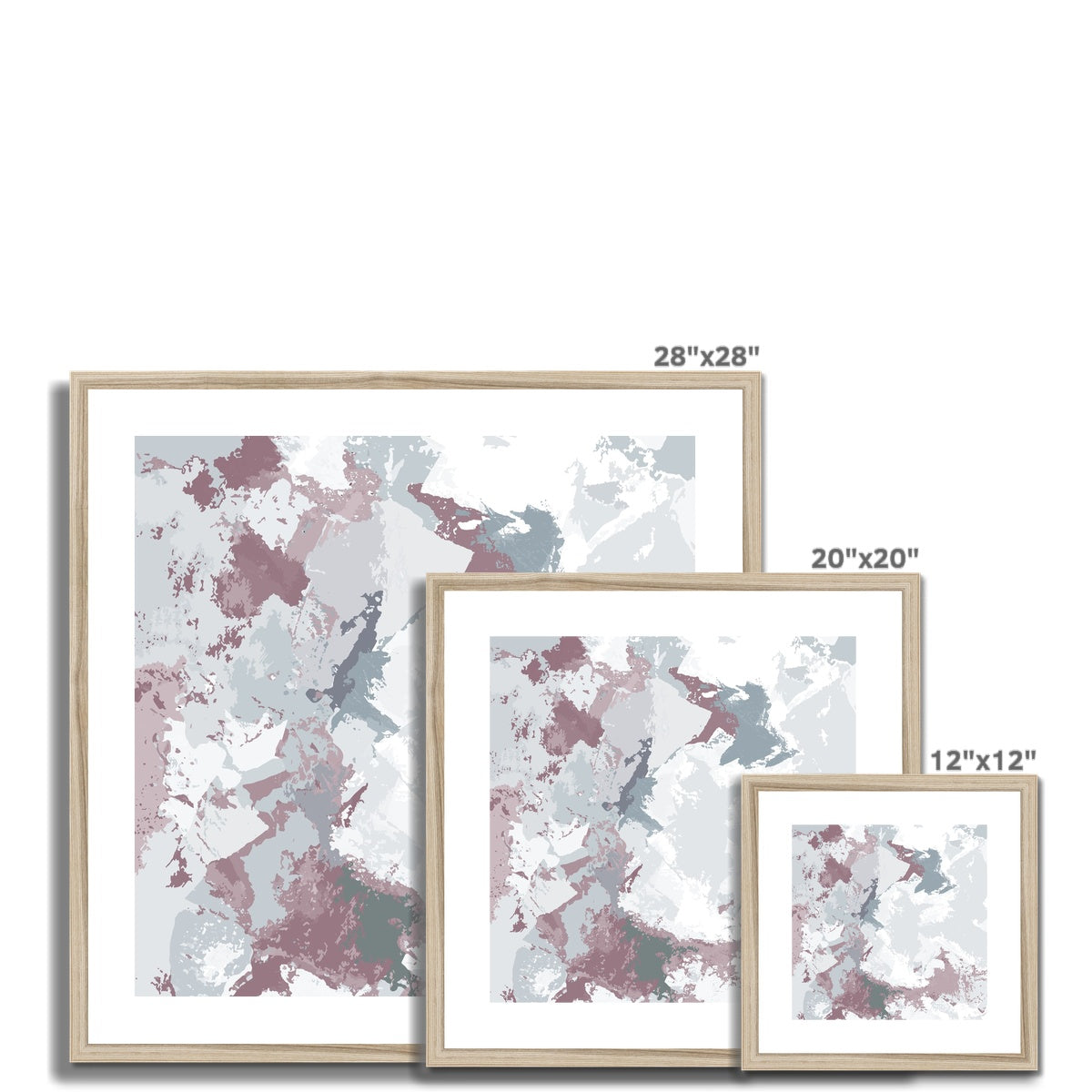 Framed Graphic Art Print, White Mat - 8x8 12x12 16x16 20x20 24x24 28x28 inches | FPS-1210-7691