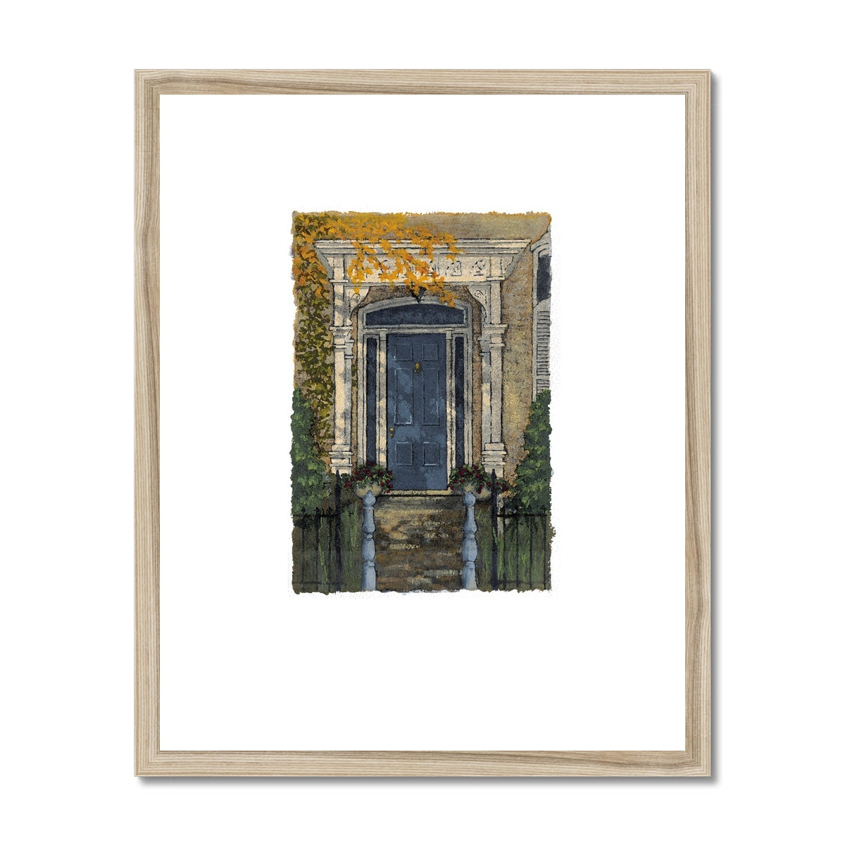 Framed Fine Art Print, Painterly Edge - 8x10 16x20 inches | Door 4, PEV-1000-1424