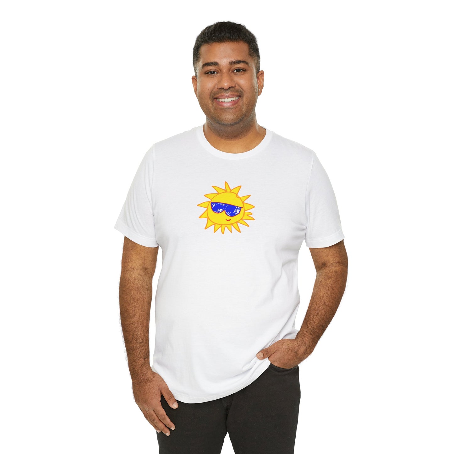 Bella + Canvas 3001 Unisex Cheerful Vibes Tee - Perfect for summer, gifts, celebrations and beach days | TSSF