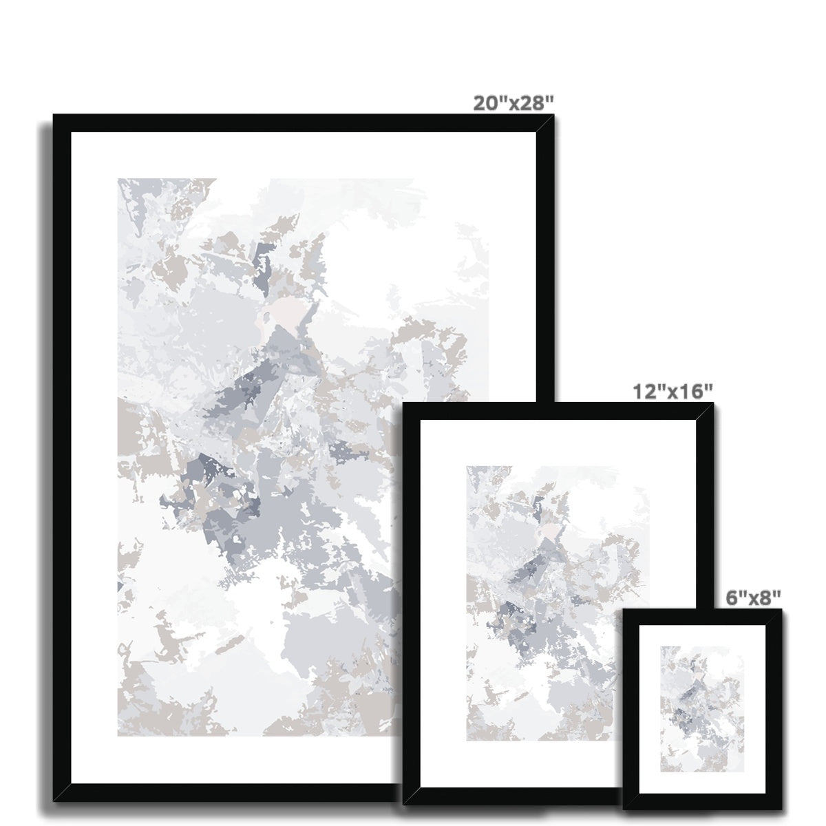 Framed Graphic Art Print, White Mat - 6x8, 8x12, 11x14, 12x16, 16x20, 18x24, 20x28 inches | FPV-1220-7698