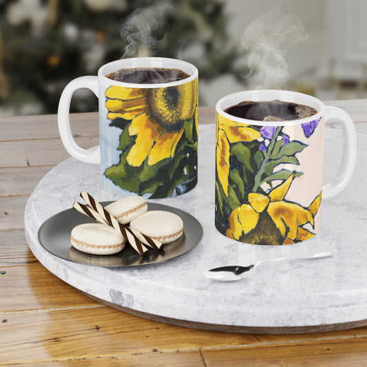 11oz Fine Art Ceramic Mug | Sunflowers, CM-1040