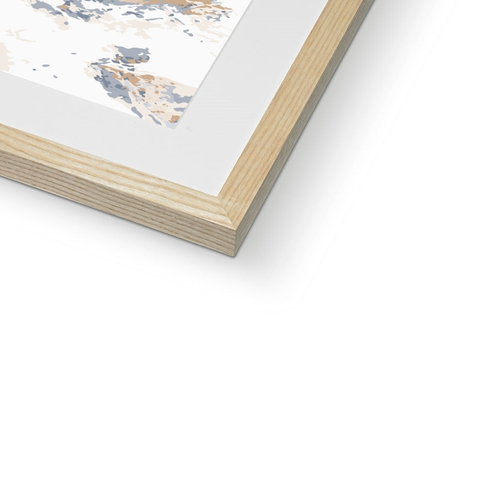 Framed Graphic Art Print, White Mat - 8x8 12x12 16x16 20x20 24x24 28x28 inches | FPS-1160-7695