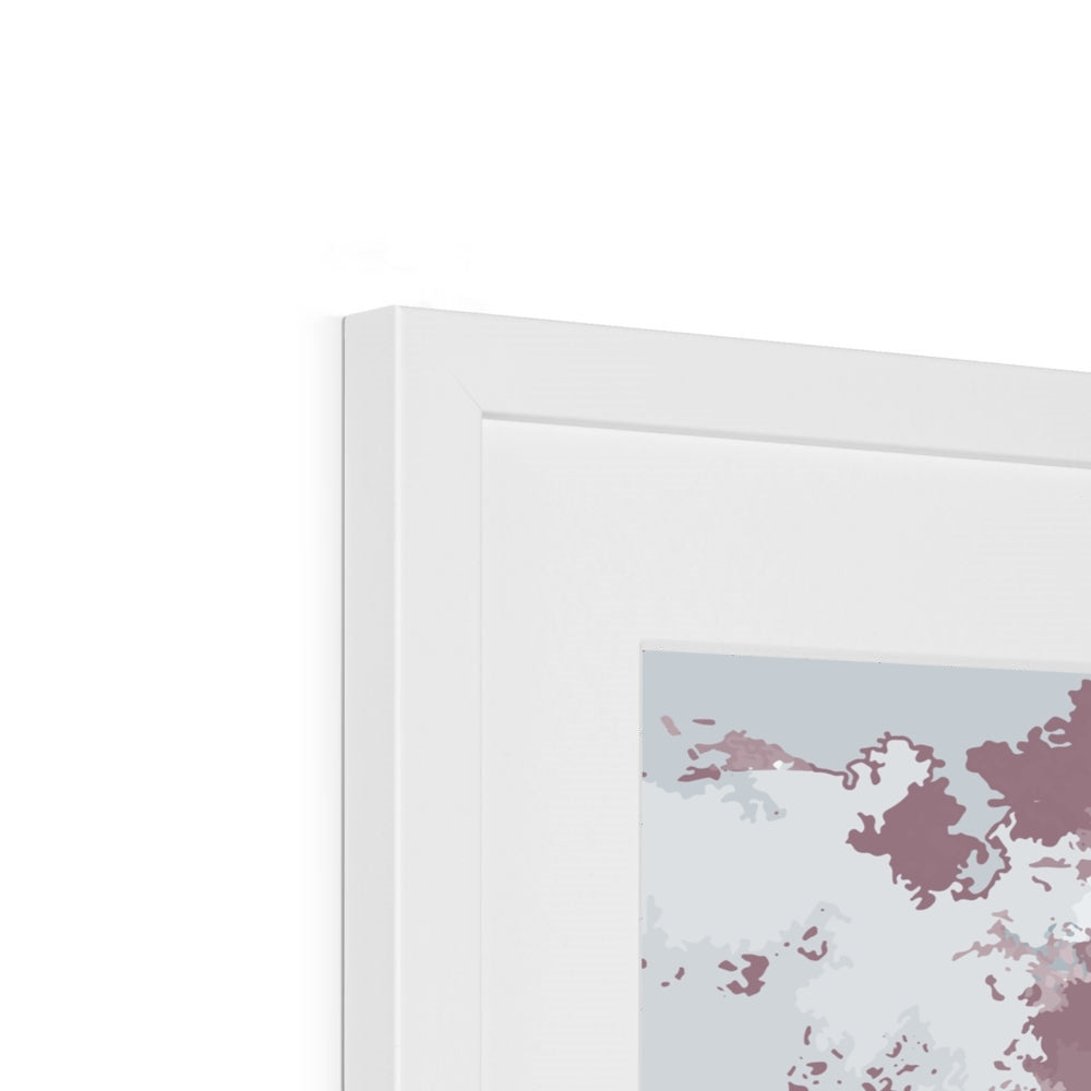 Framed Graphic Art Print, White Mat - 8x8 12x12 16x16 20x20 24x24 28x28 inches | FPS-1210-7691