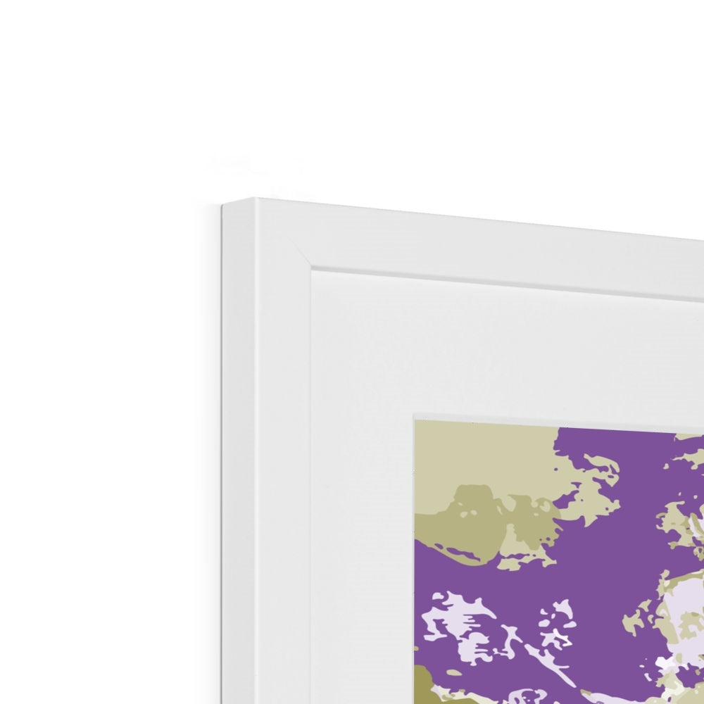 Framed Graphic Art Print, White Mat - 8x8 12x12 16x16 20x20 24x24 28x28 inches | FPS-1250-7695