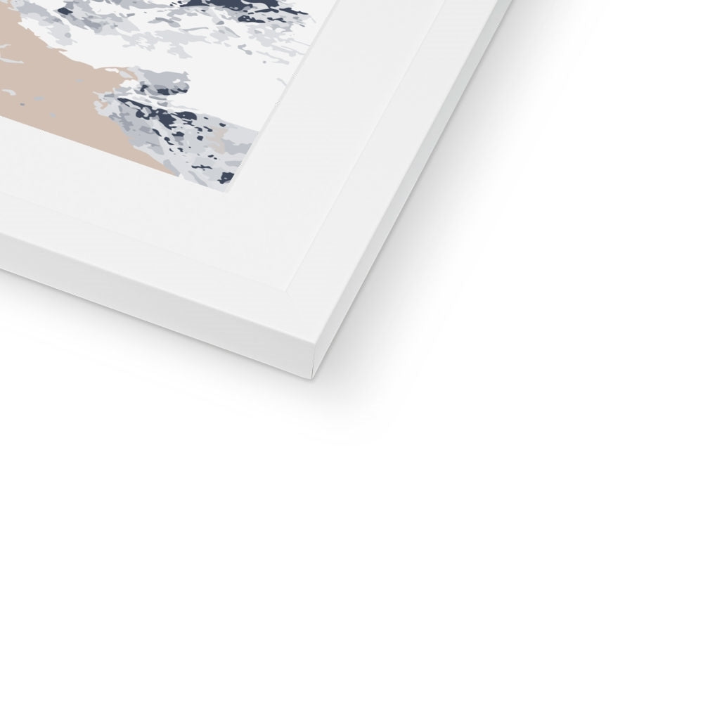 Framed Graphic Art Print, White Mat - 8x8 12x12 16x16 20x20 24x24 28x28 inches | FPS-1220-7695