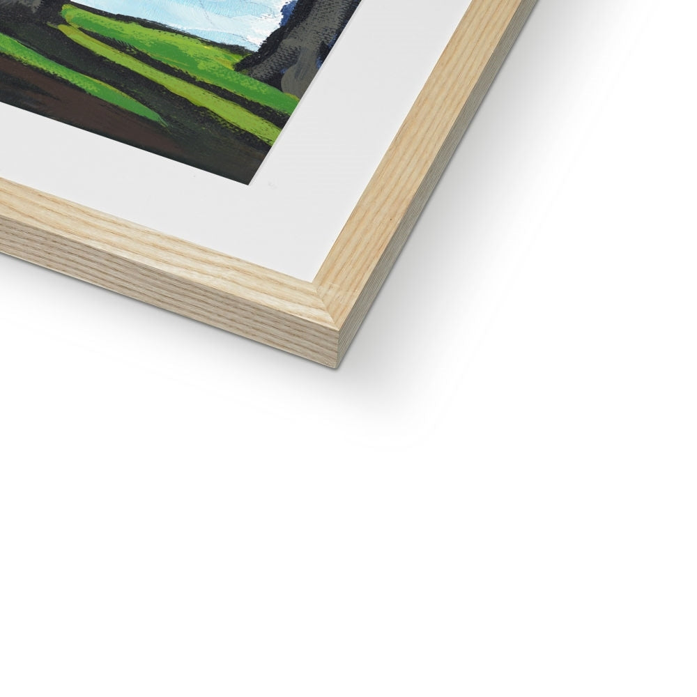 Framed Fine Art Print, White Mat - 6x8 8x12 12x16 18x24 inches | Lakeshore in Acrylic, FPV-1101-001
