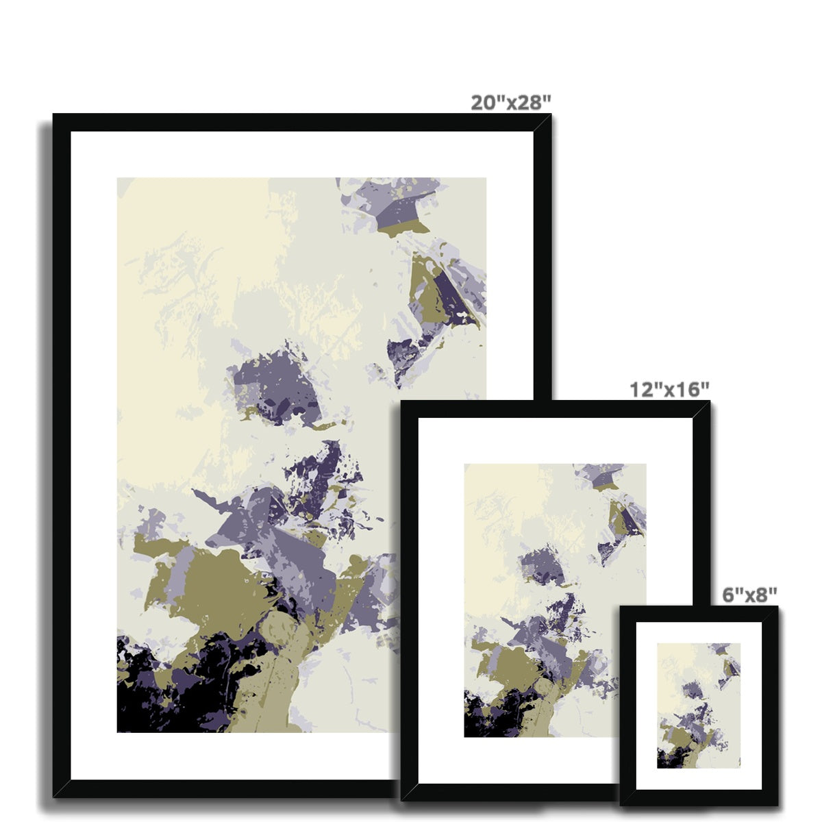 Framed Graphic Art Print, White Mat - 6x8, 8x12, 11x14, 12x16, 16x20, 18x24, 20x28 inches | FPV-1260-7694
