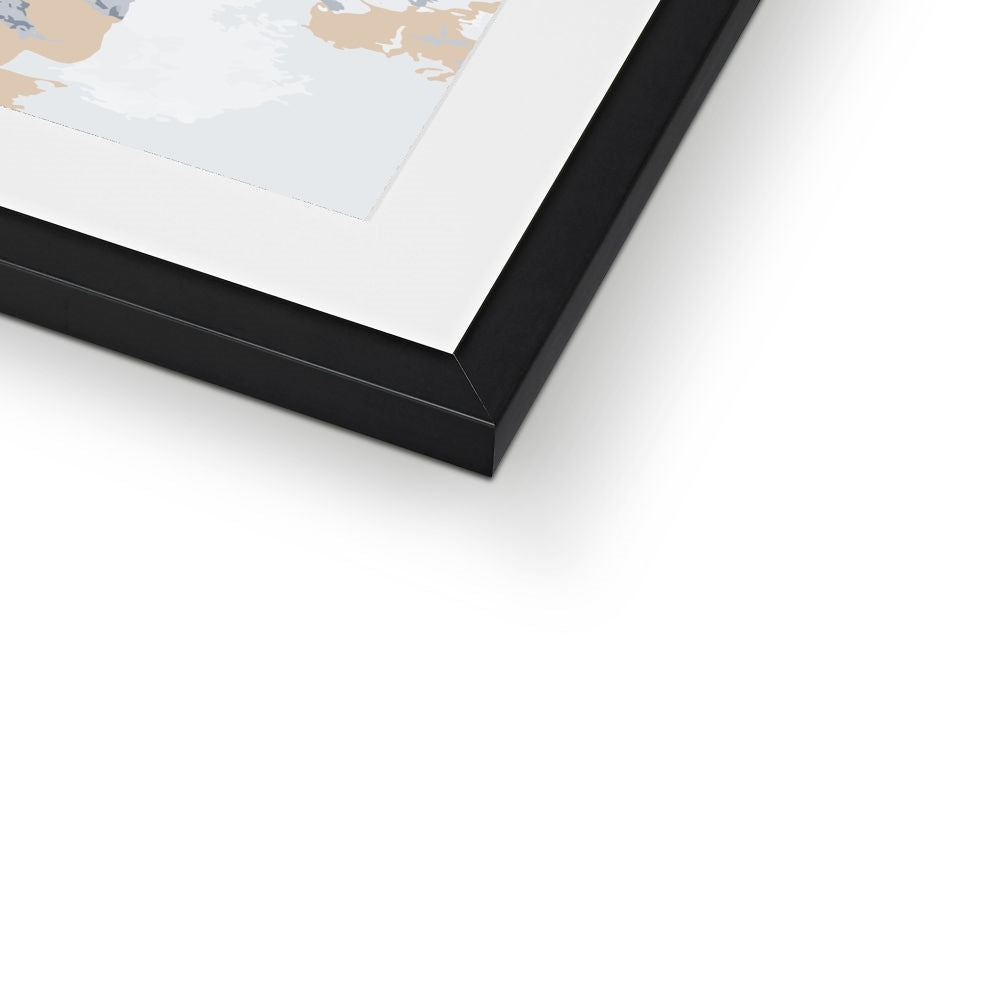 Framed Graphic Art Print, White Mat - 6x8, 8x12, 11x14, 12x16, 16x20, 18x24, 20x28 inches | FPV-1160-7698