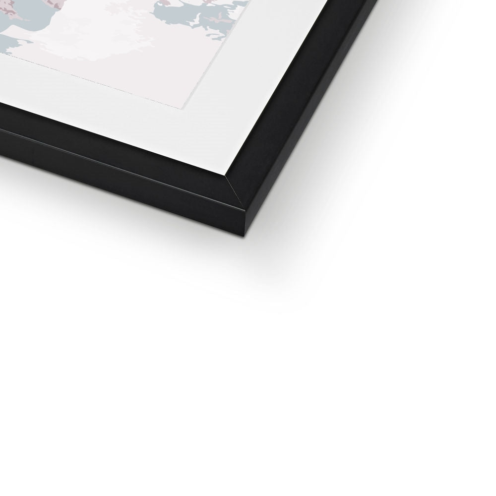 Framed Graphic Art Print, White Mat - 6x8, 8x12, 11x14, 12x16, 16x20, 18x24, 20x28 inches | FPV-1210-7698