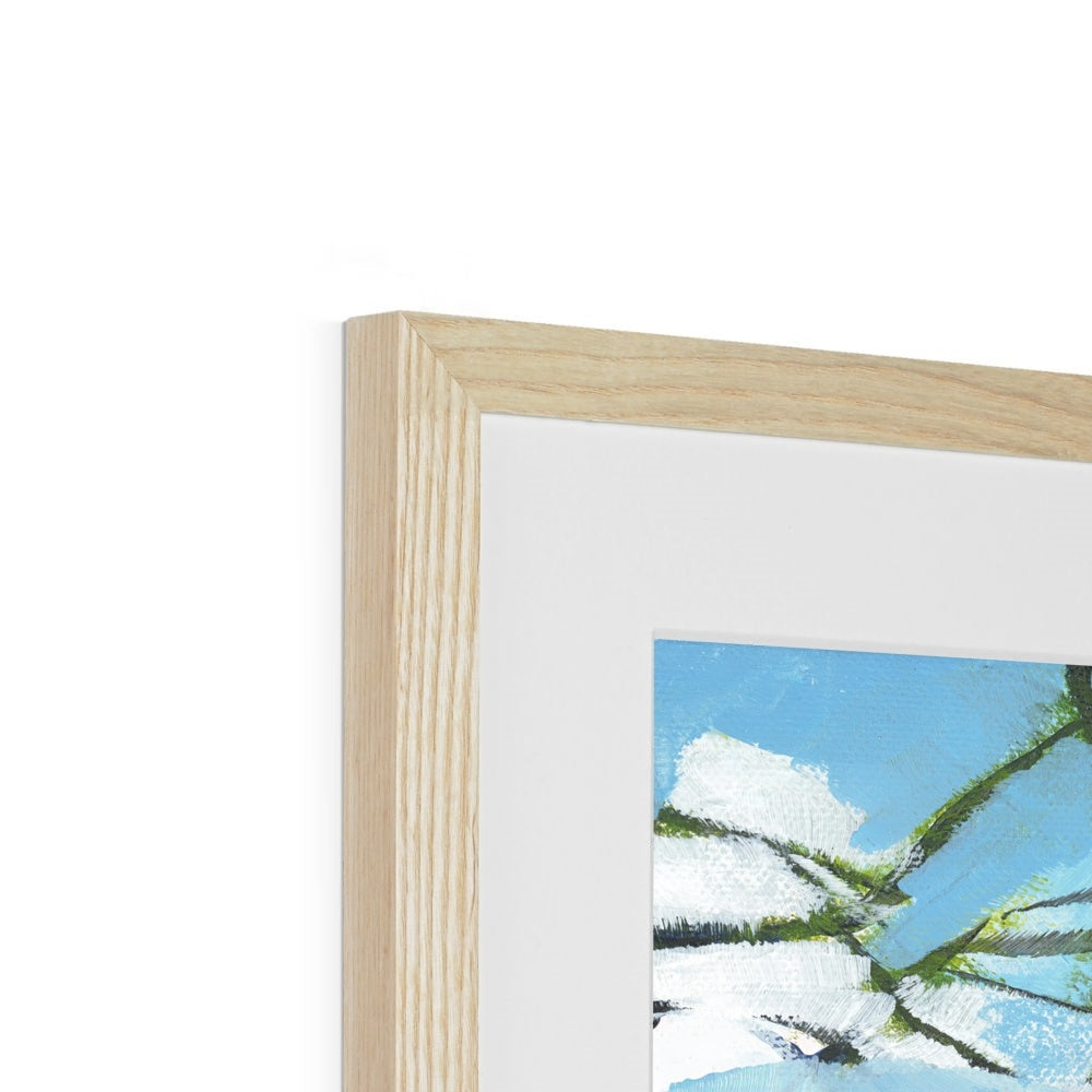 Framed Fine Art Print, White Mat - 6x8 8x12 12x16 18x24 inches | Lakeshore in Acrylic, FPV-1101-002
