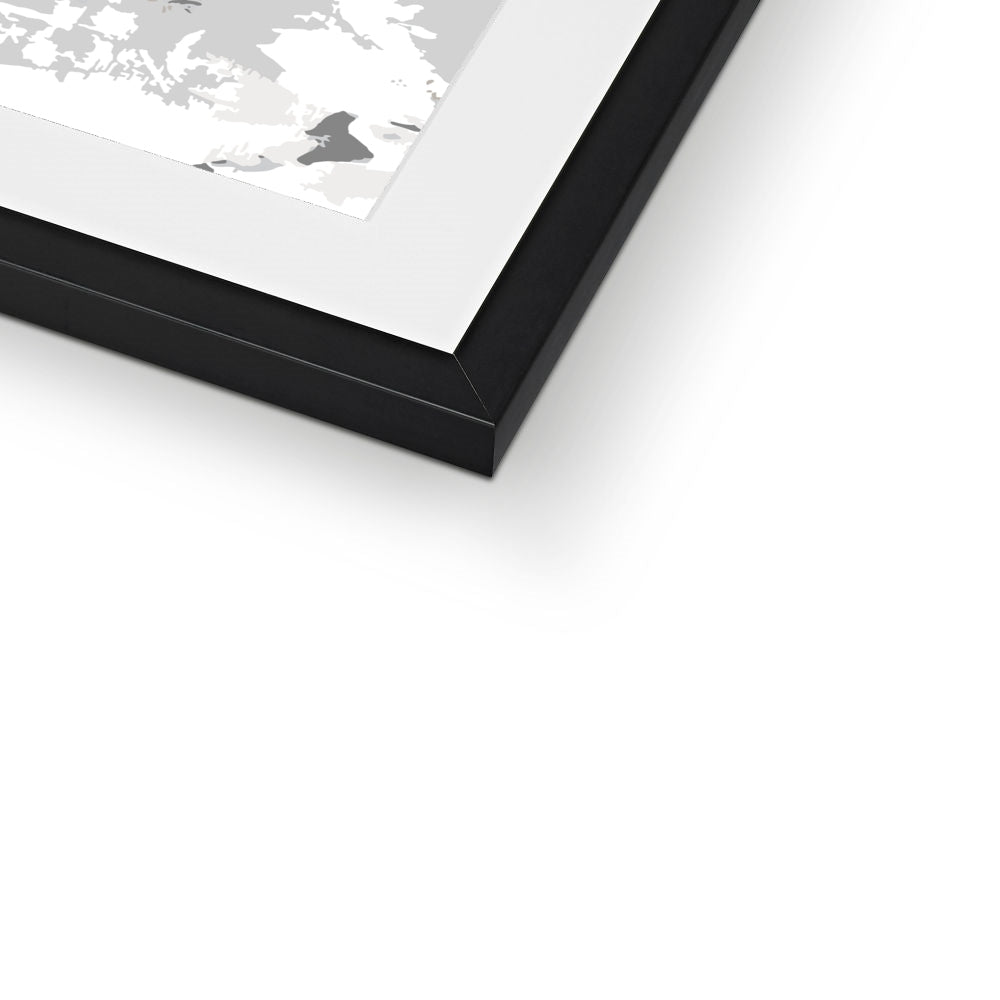 Framed Graphic Art Print, White Mat - 6x8, 8x12, 11x14, 12x16, 16x20, 18x24, 20x28 inches | FPV-1200-7694