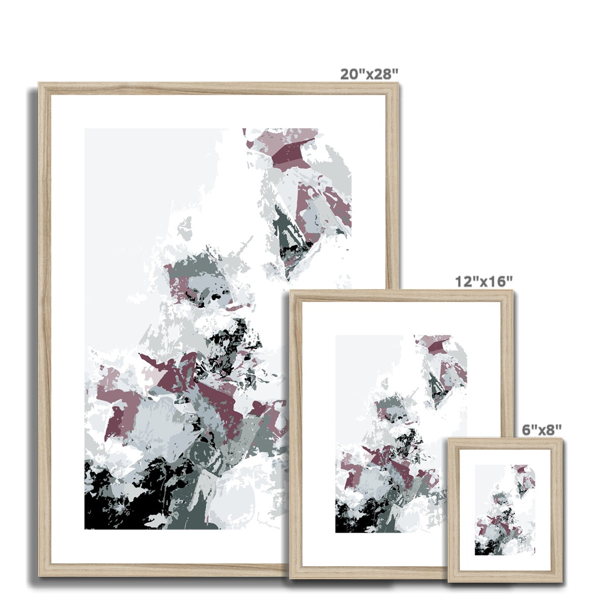 Framed Graphic Art Print, White Mat - 6x8, 8x12, 11x14, 12x16, 16x20, 18x24, 20x28 inches | FPV-1210-7694