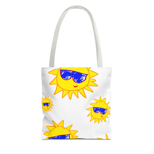 Shopping Tote with Cheerful Vibes | TBSF