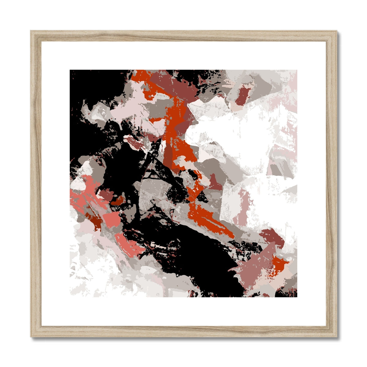 Framed Graphic Art Print, White Mat - 8x8 12x12 16x16 20x20 24x24 28x28 inches | FPS-1130-7690