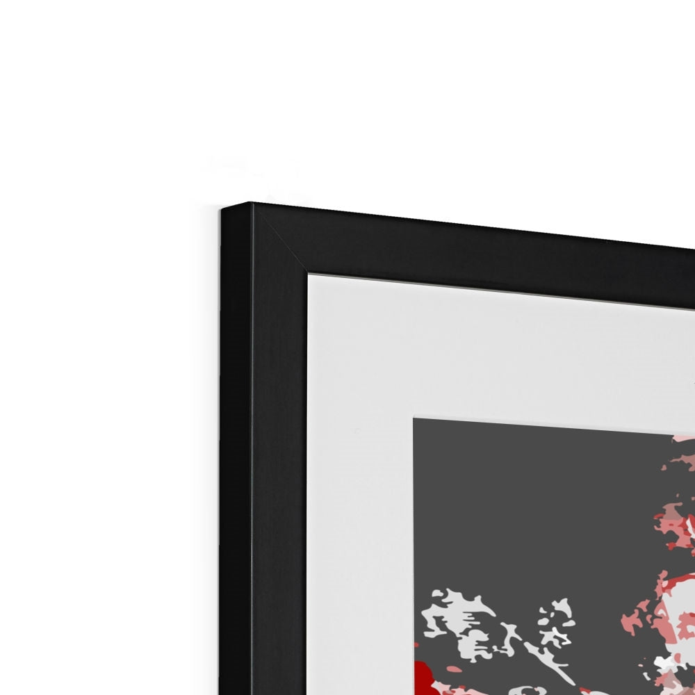 Framed Graphic Art Print, White Mat - 8x8 12x12 16x16 20x20 24x24 28x28 inches | FPS-1190-7695