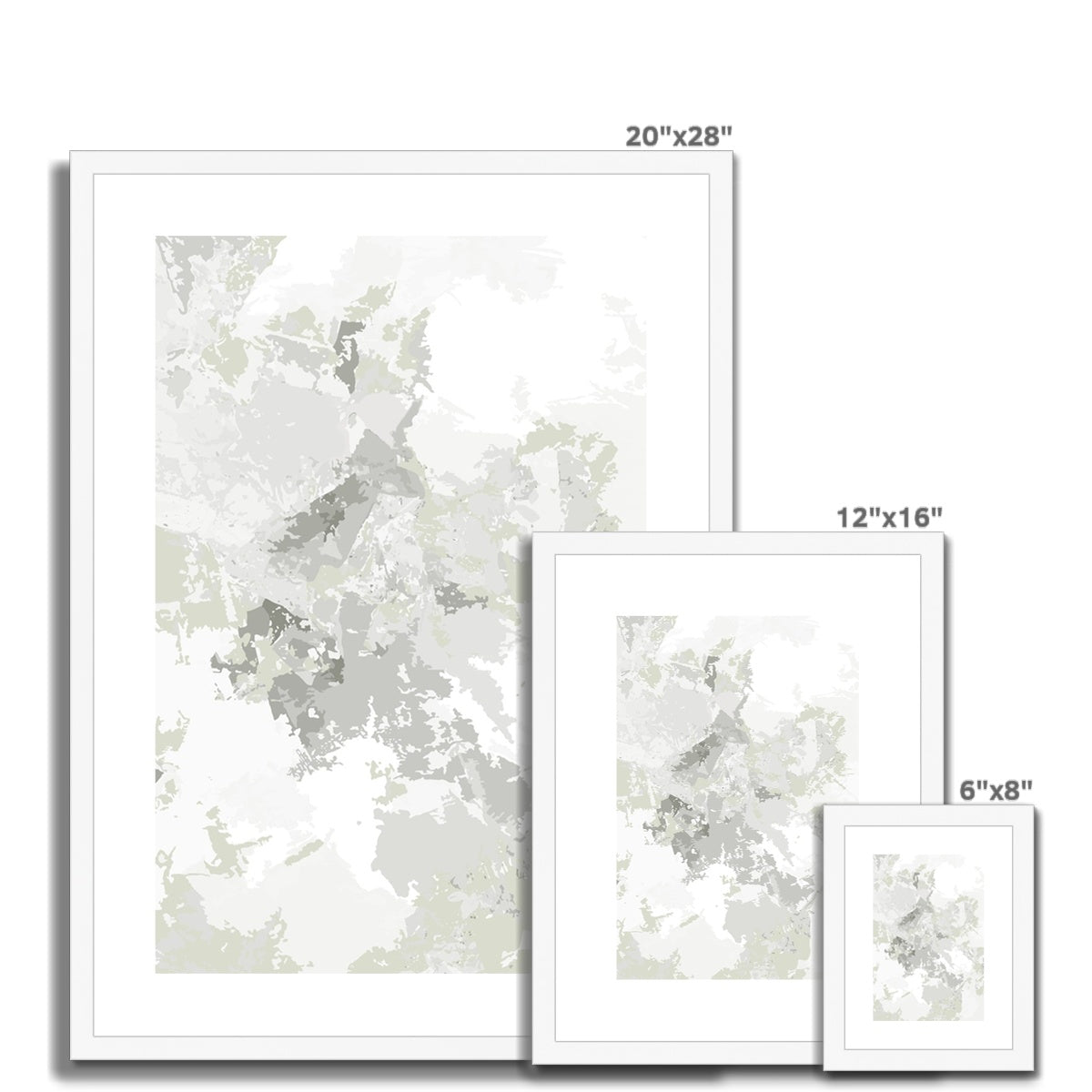 Framed Graphic Art Print, White Mat - 6x8, 8x12, 11x14, 12x16, 16x20, 18x24, 20x28 inches | FPV-1240-7698