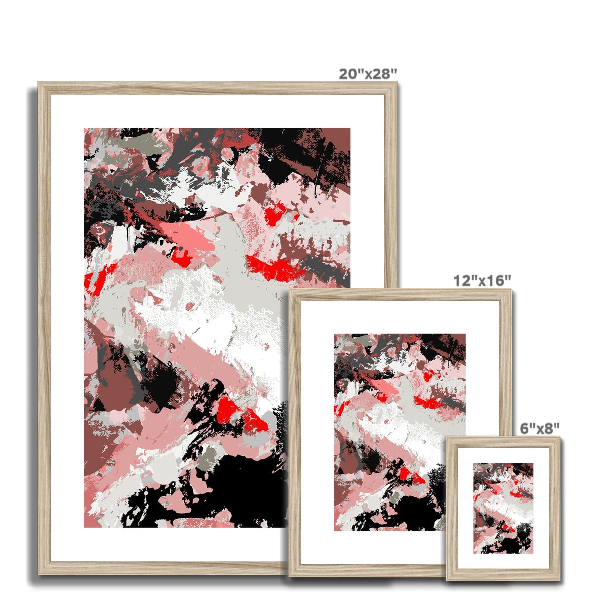 Framed Graphic Art Print, White Mat - 6x8, 8x12, 11x14, 12x16, 16x20, 18x24, 20x28 inches | FPV-1190-7689