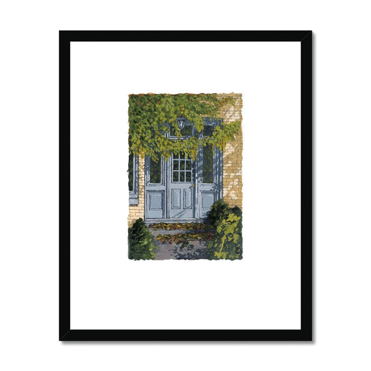 Framed Fine Art Print, Painterly Edge - 8x10 16x20 inches | Door 1, PEV-1000-1421