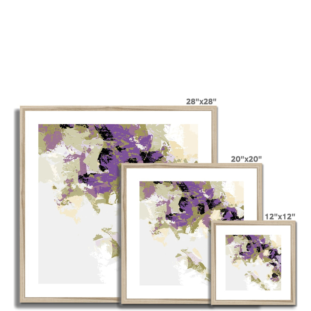 Framed Graphic Art Print, White Mat - 8x8 12x12 16x16 20x20 24x24 28x28 inches | FPS-1250-7693