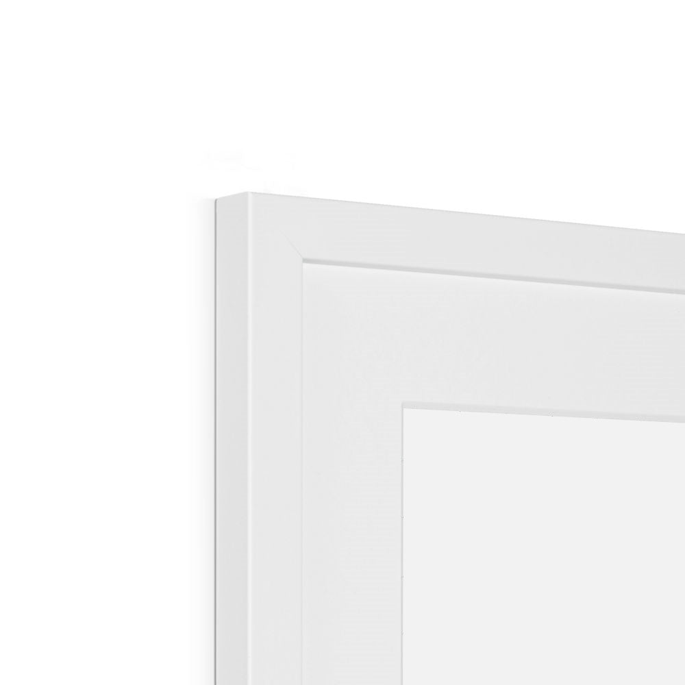 Framed Graphic Art Print, White Mat - 6x8, 8x12, 11x14, 12x16, 16x20, 18x24, 20x28 inches | FPV-1240-7694