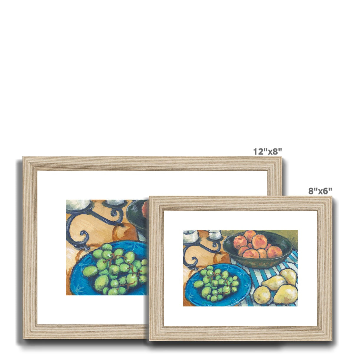 Framed Fine Art Print, White Mat - 8x6 10x8 12x8 inches | Still Life in Acrylic, FPH-1000-1103