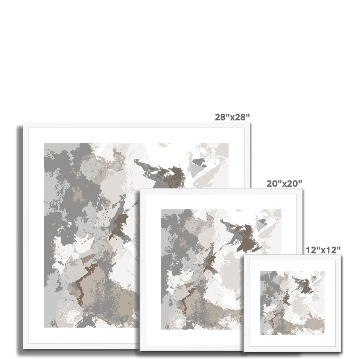 Framed Graphic Art Print, White Mat - 8x8 12x12 16x16 20x20 24x24 28x28 inches | FPS-1170-7691