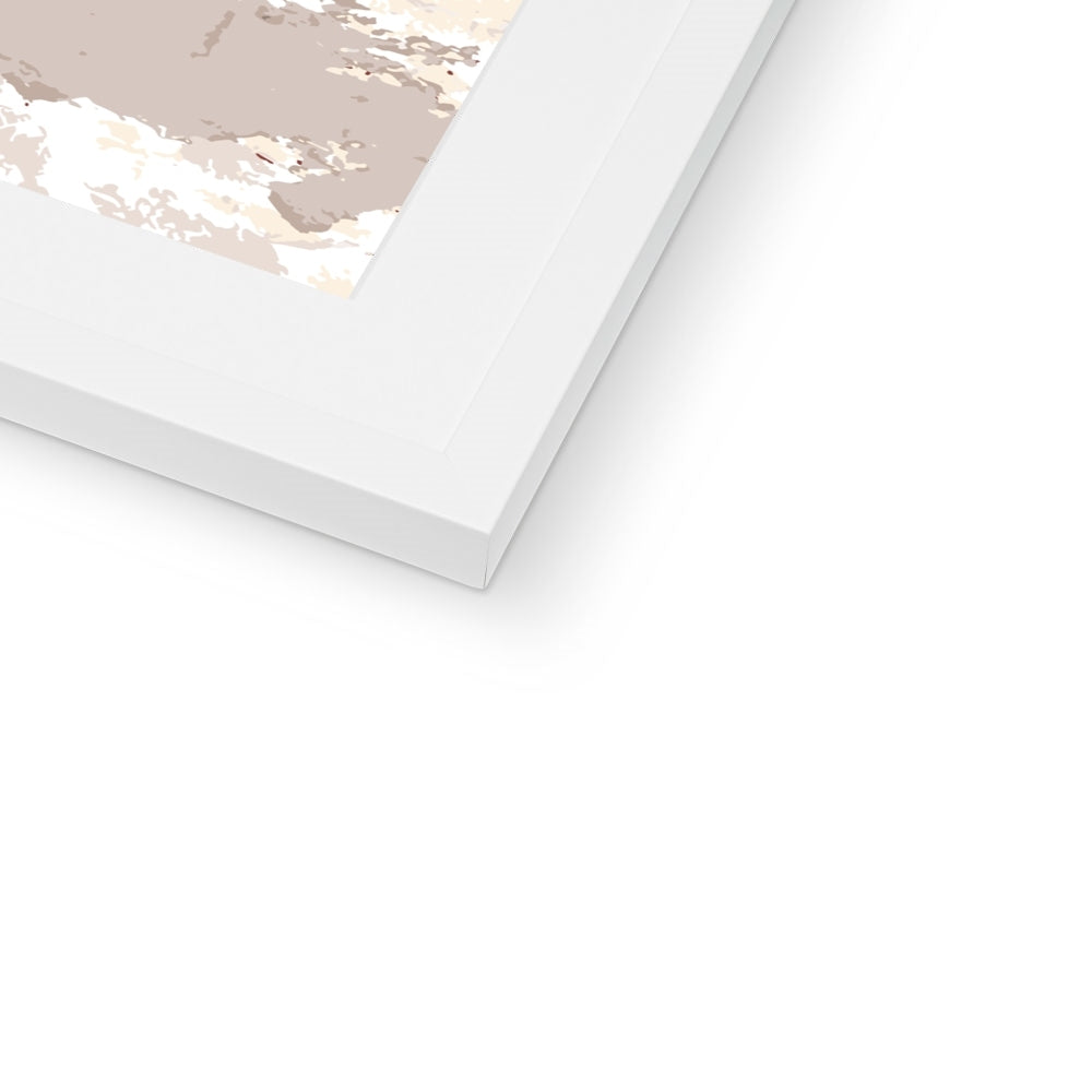 Framed Graphic Art Print, White Mat - 8x8 12x12 16x16 20x20 24x24 28x28 inches | FPS-1130-7691