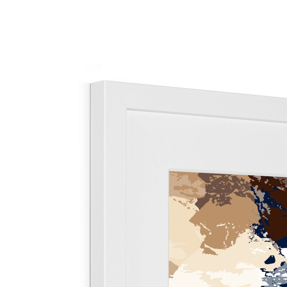 Framed Graphic Art Print, White Mat - 8x8 12x12 16x16 20x20 24x24 28x28 inches | FPS-1160-7693
