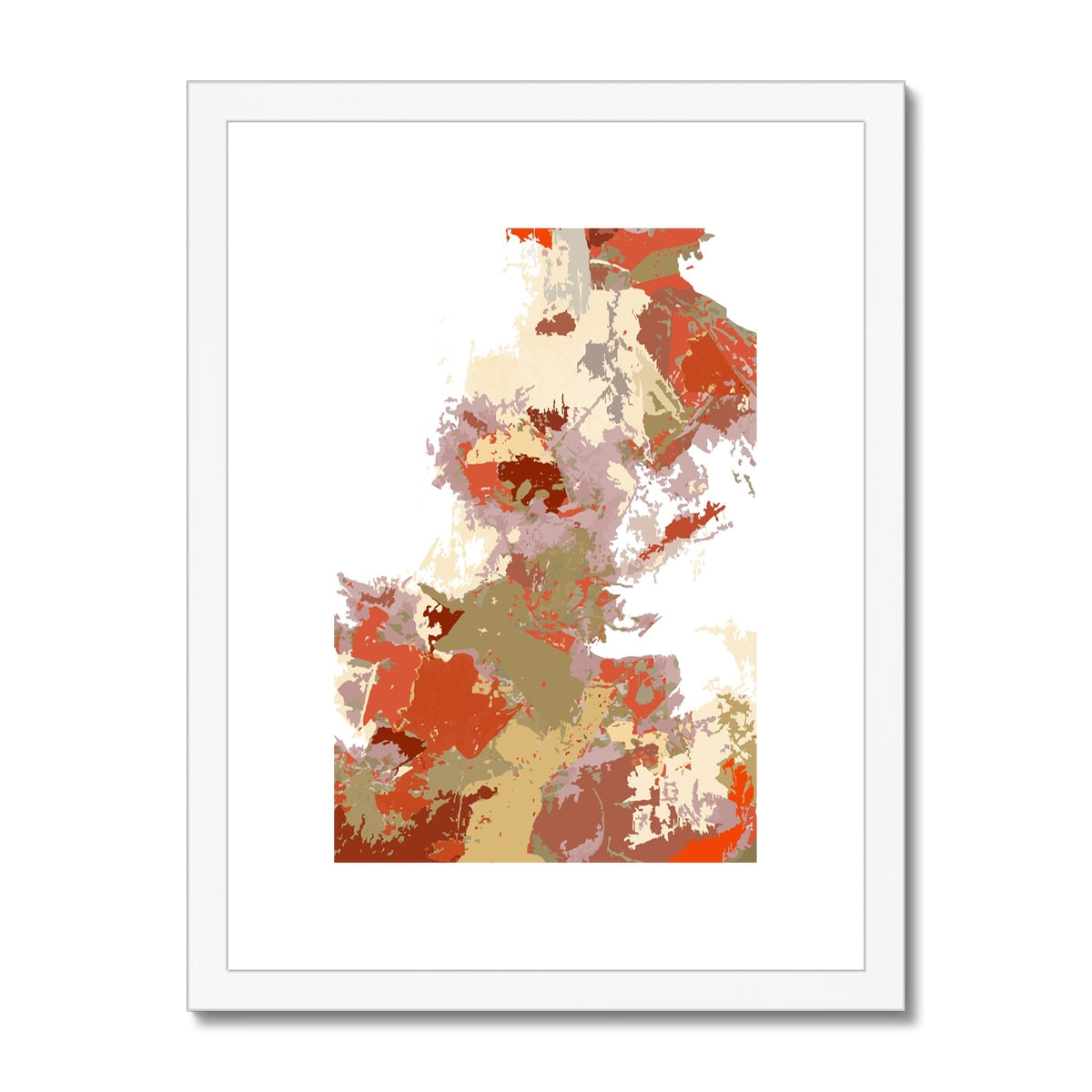 Framed Graphic Art Print, White Mat - 6x8, 8x12, 11x14, 12x16, 16x20, 18x24, 20x28 inches | FPV-1130-7694