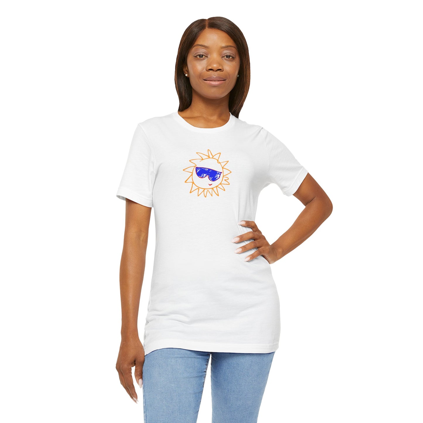 Bella + Canvas 3001 Unisex Cheerful Vibes Tee - Perfect for summer, gifts, celebrations and beach days | TSST