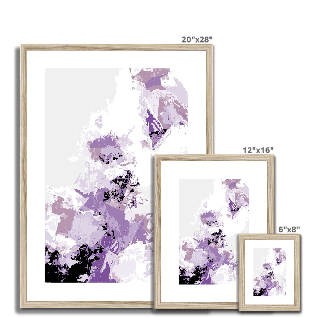 Framed Graphic Art Print, White Mat - 6x8, 8x12, 11x14, 12x16, 16x20, 18x24, 20x28 inches | FPV-1250-7694