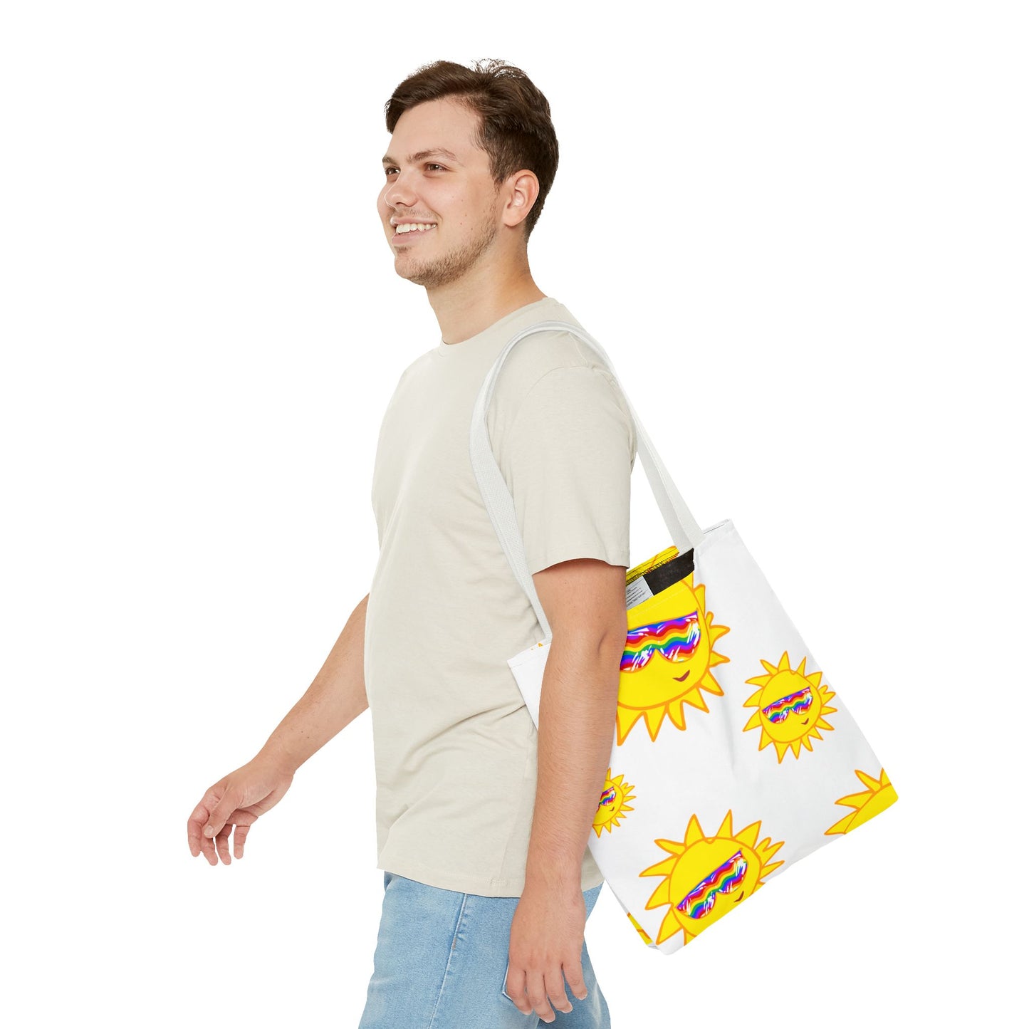Shopping Tote with Rainbow Vibes | TBPF
