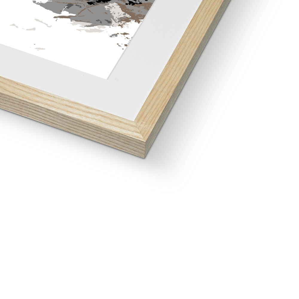 Framed Graphic Art Print, White Mat - 8x8 12x12 16x16 20x20 24x24 28x28 inches | FPS-1170-7693