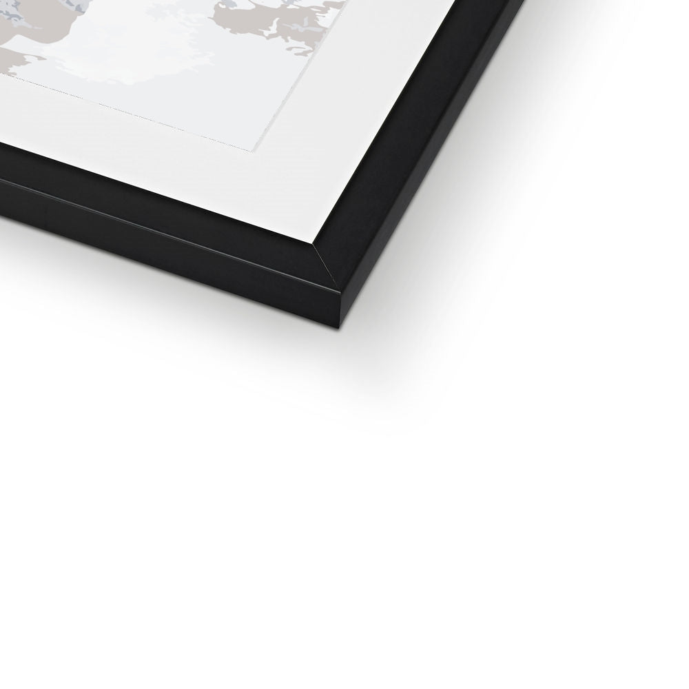 Framed Graphic Art Print, White Mat - 6x8, 8x12, 11x14, 12x16, 16x20, 18x24, 20x28 inches | FPV-1220-7698