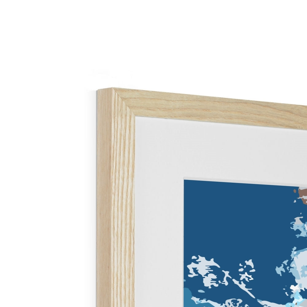 Framed Graphic Art Print, White Mat - 8x8 12x12 16x16 20x20 24x24 28x28 inches | FPS-1150-7695