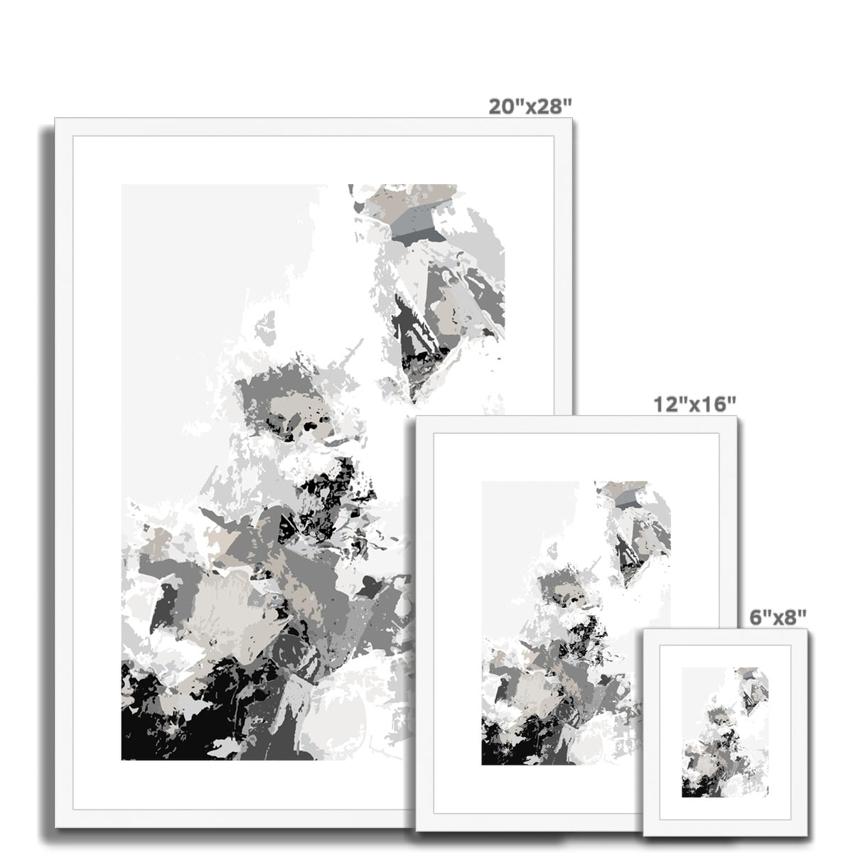 Framed Graphic Art Print, White Mat - 6x8, 8x12, 11x14, 12x16, 16x20, 18x24, 20x28 inches | FPV-1200-7694