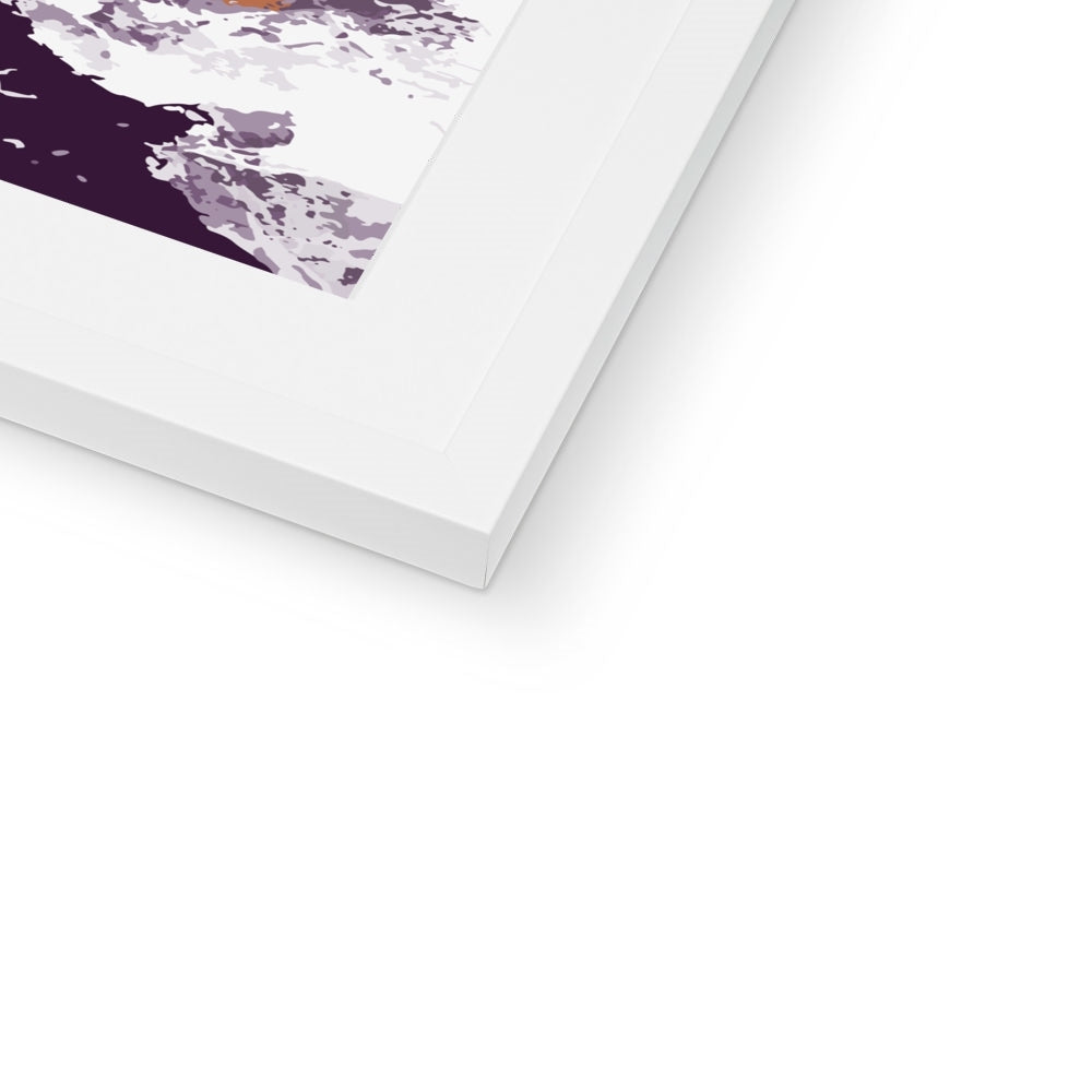 Framed Graphic Art Print, White Mat - 8x8 12x12 16x16 20x20 24x24 28x28 inches | FPS-1180-7695