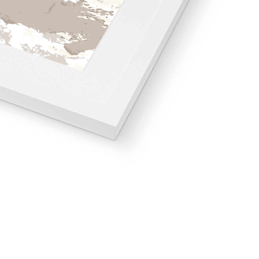 Framed Graphic Art Print, White Mat - 8x8 12x12 16x16 20x20 24x24 28x28 inches | FPS-1160-7691