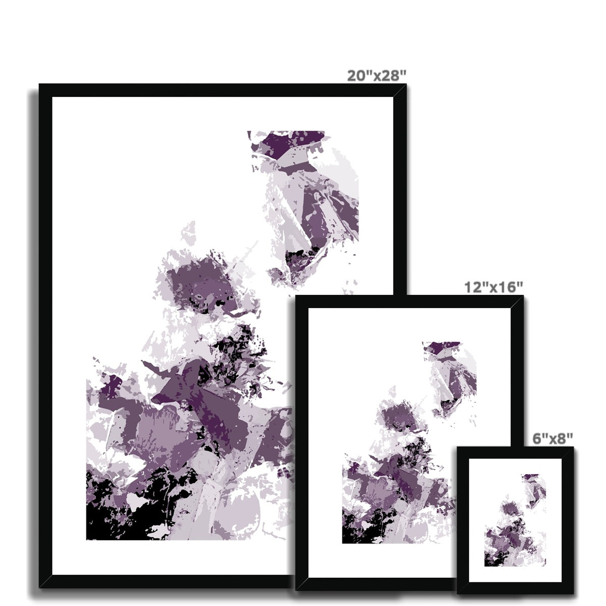 Framed Graphic Art Print, White Mat - 6x8, 8x12, 11x14, 12x16, 16x20, 18x24, 20x28 inches | FPV-1180-7694