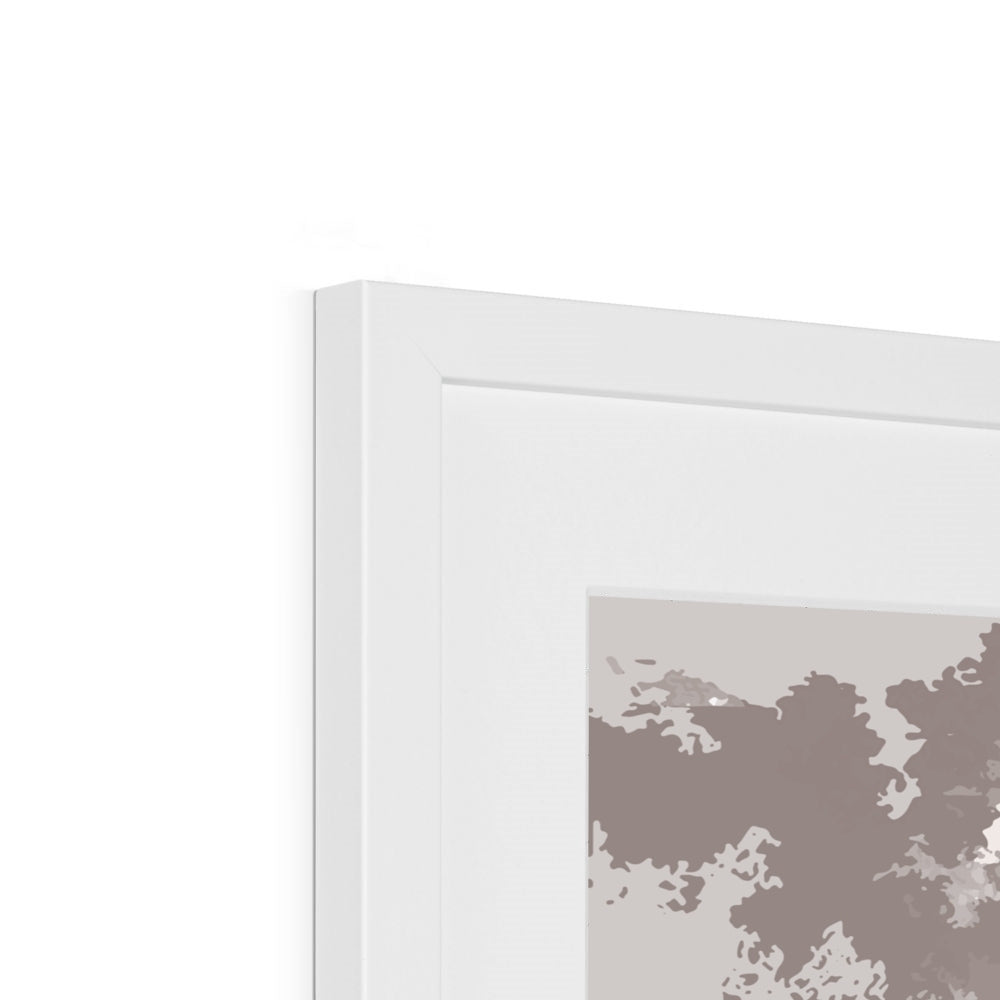 Framed Graphic Art Print, White Mat - 8x8 12x12 16x16 20x20 24x24 28x28 inches | FPS-1220-7691