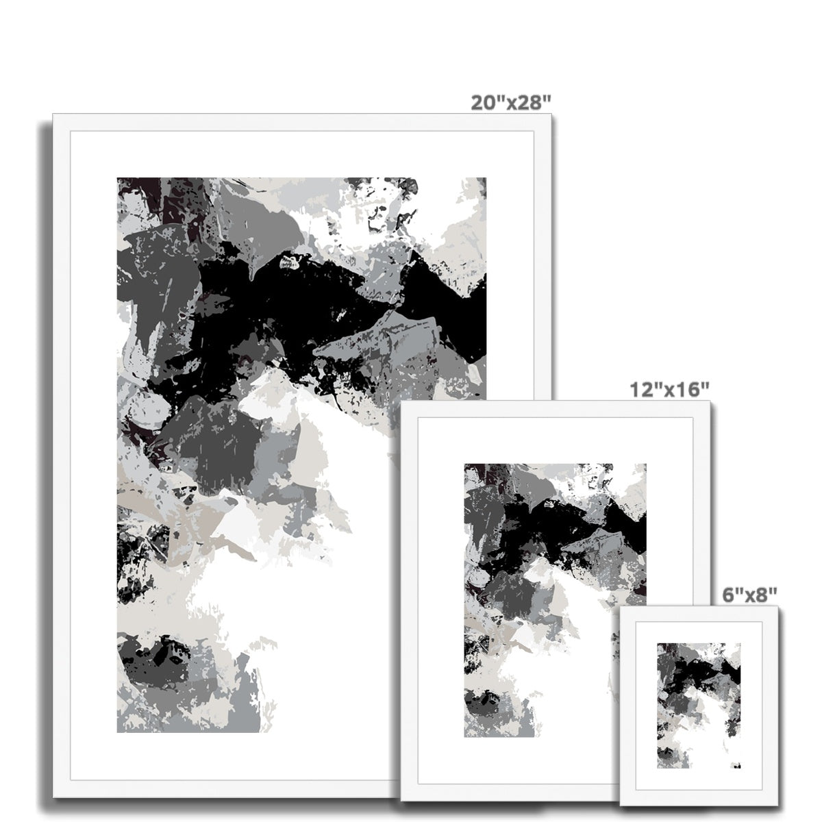 Framed Graphic Art Print, White Mat - 6x8, 8x12, 11x14, 12x16, 16x20, 18x24, 20x28 inches | FPV-1200-7692