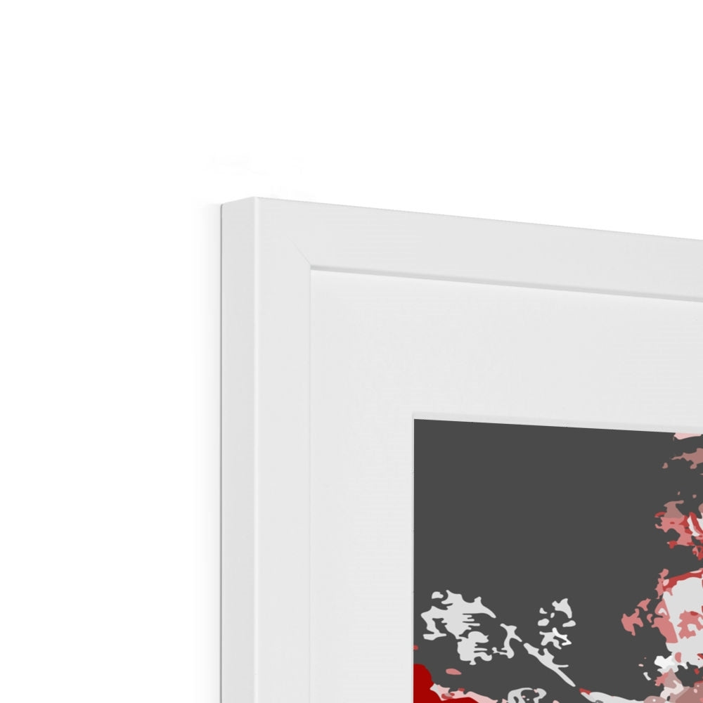 Framed Graphic Art Print, White Mat - 8x8 12x12 16x16 20x20 24x24 28x28 inches | FPS-1190-7695