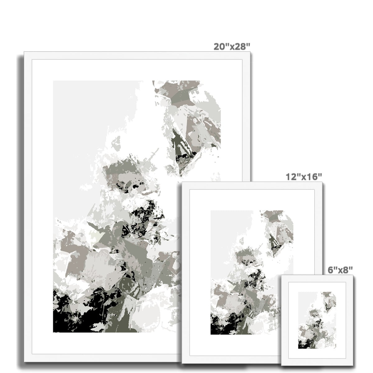 Framed Graphic Art Print, White Mat - 6x8, 8x12, 11x14, 12x16, 16x20, 18x24, 20x28 inches | FPV-1240-7694